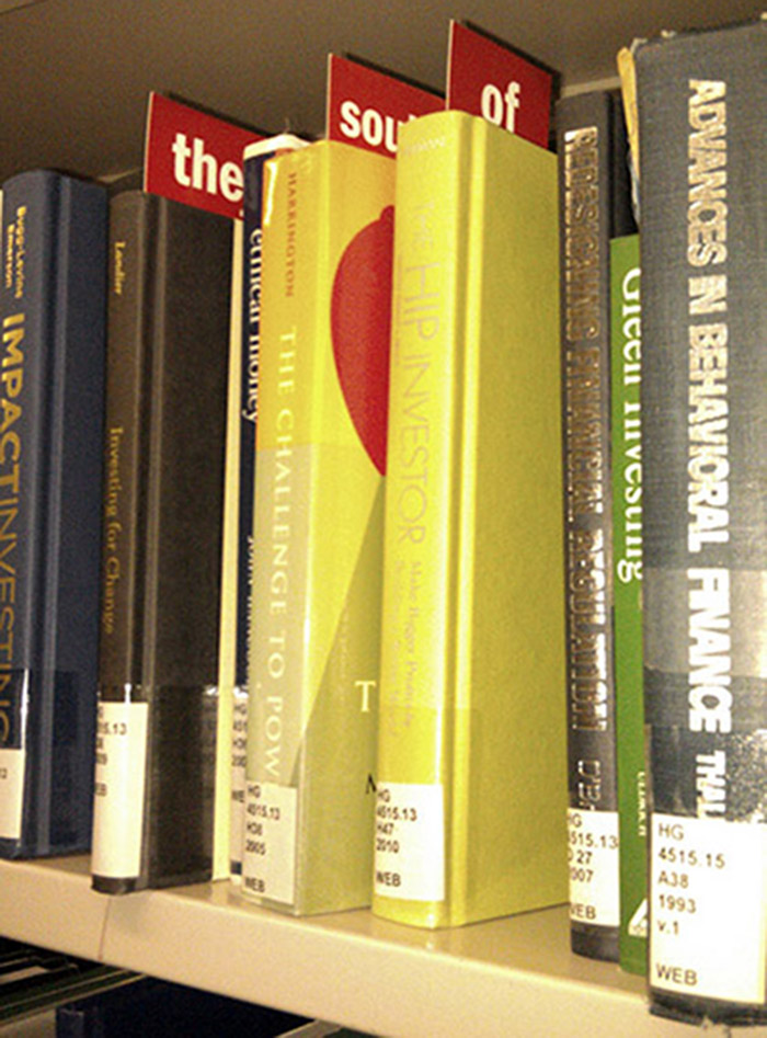 Figure 4. Example of book marks in library (2012)